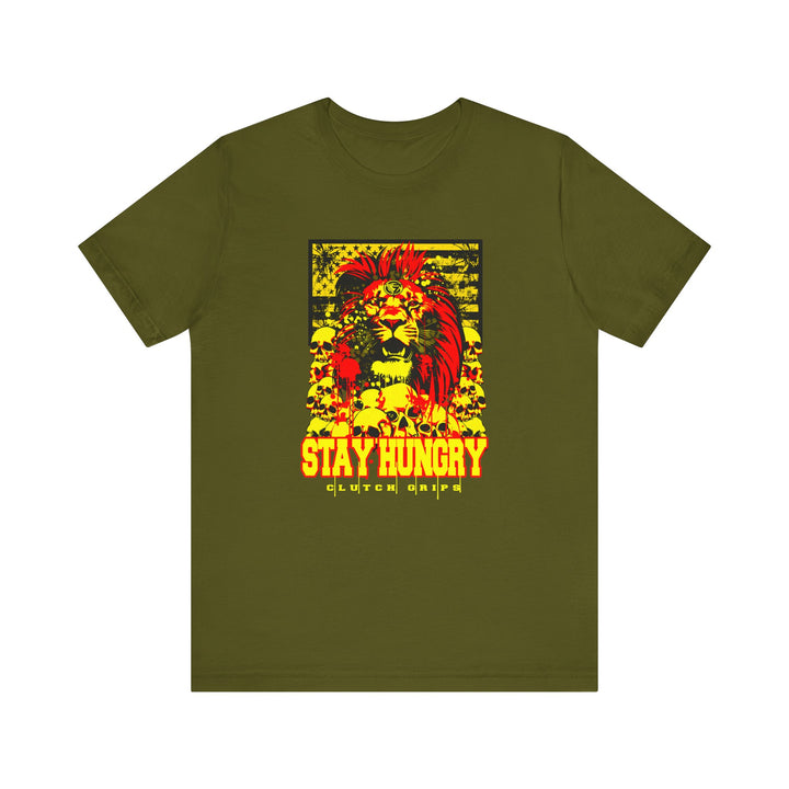 LION HEART YELLOW RED BLACK /STAY HUNGRY