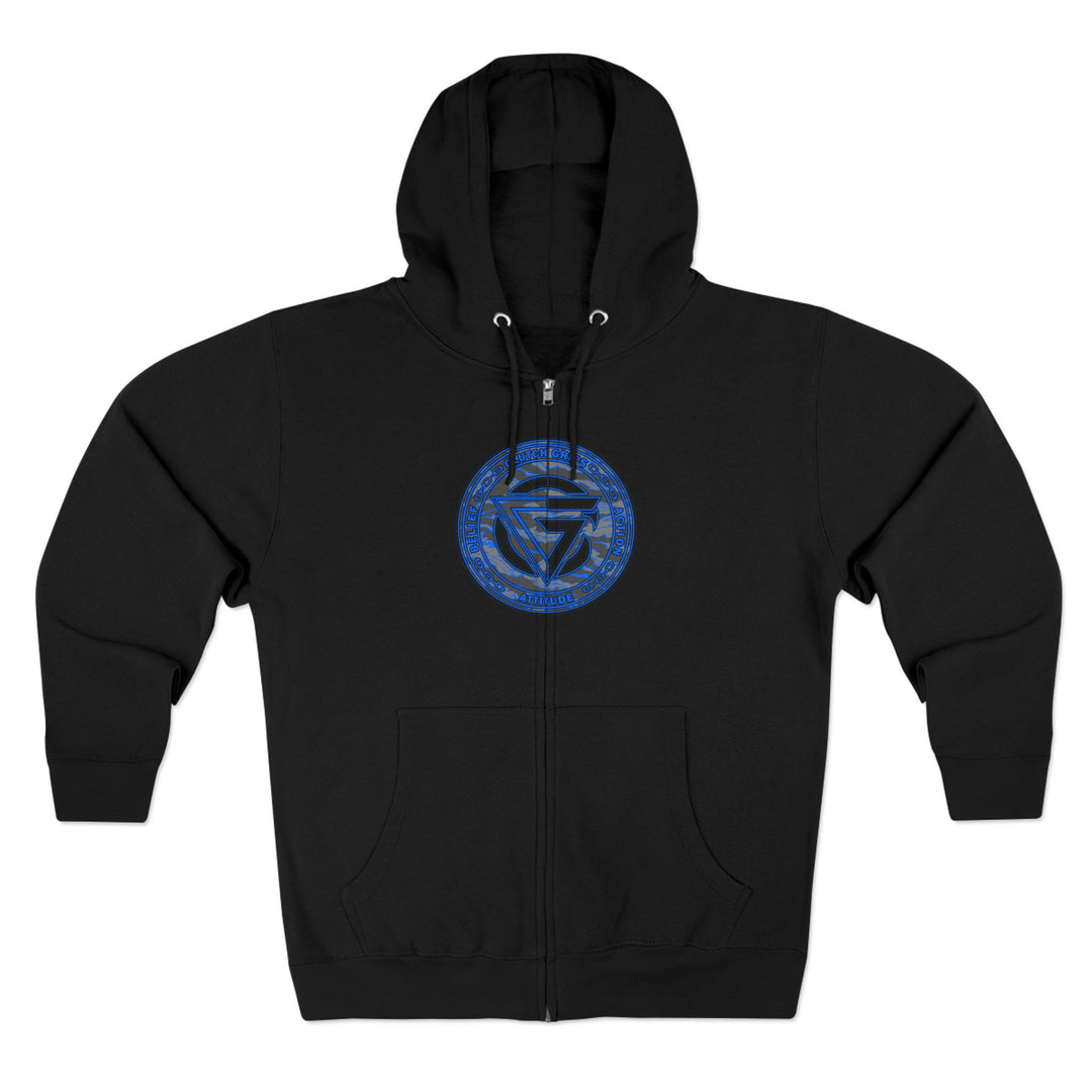 CG ANGRY DOG CAMO BLUE /STAY SAVAGE /ZIP UP