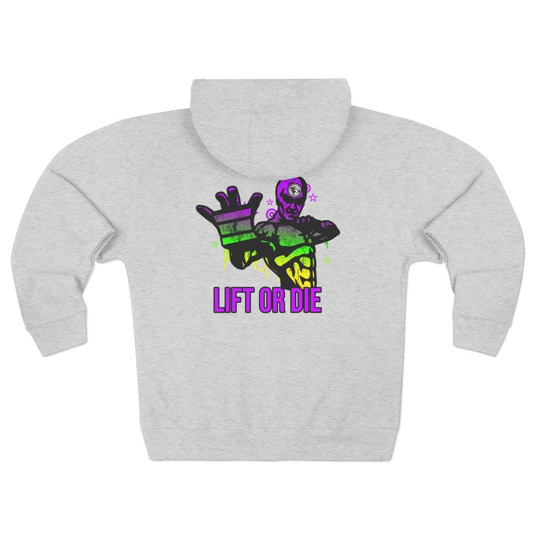 CG GRIP MASTER MAC YELLOW GREEN PURPLE /LIFT OR DIE ZIP UP