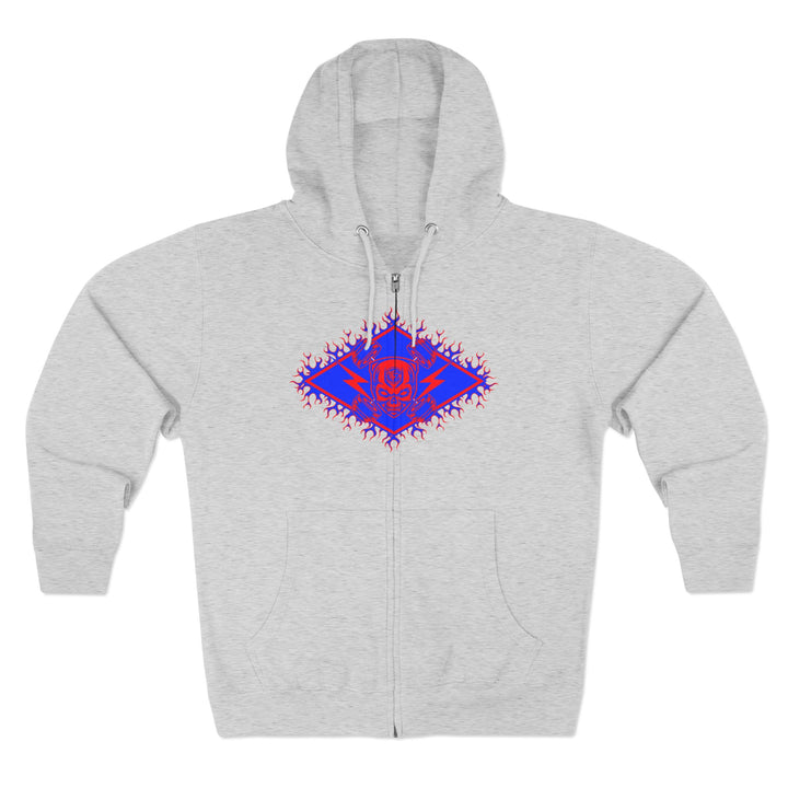 CG STAND OFF RED BLUE /KILL OR BE KILLED ZIP UP
