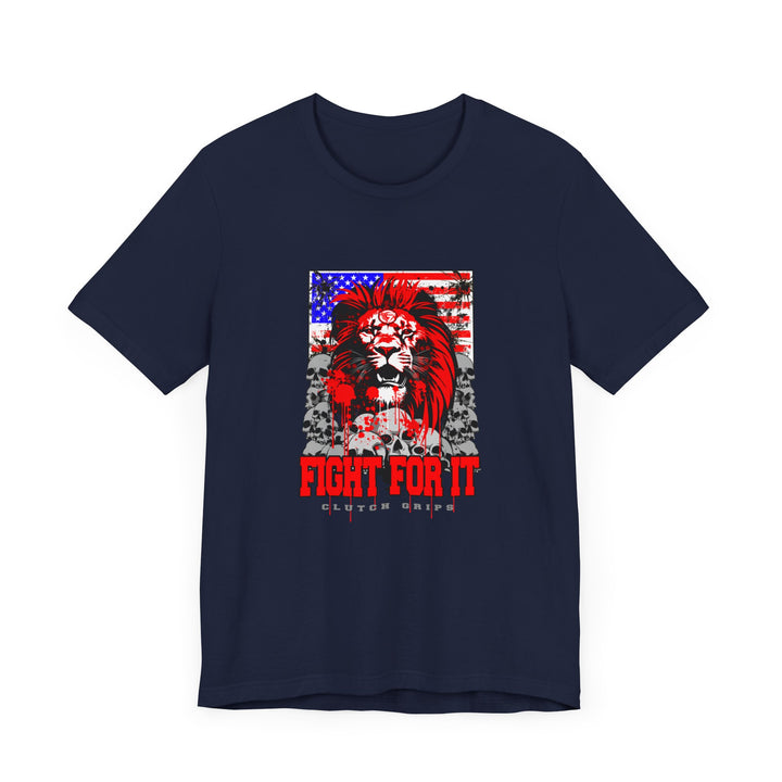 LIONHEART USA FLAG RED WHITE BLUE /FIGHT FOR IT