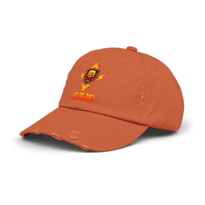 CG SKULL BELL SGL ORANGE GOLD /LIFT OR DIE CAP