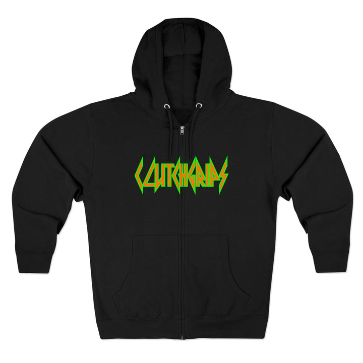 CG ANGRY DOG ORANGE GREEN /LIFT OR DIE ZIP UP