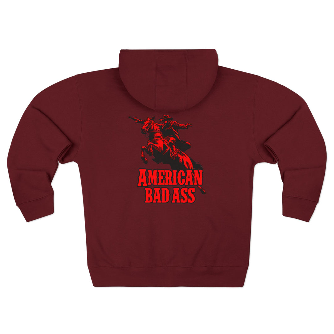 CG OUTLAW RED BLACK /AMERICAN BAD ASS ZIP UP