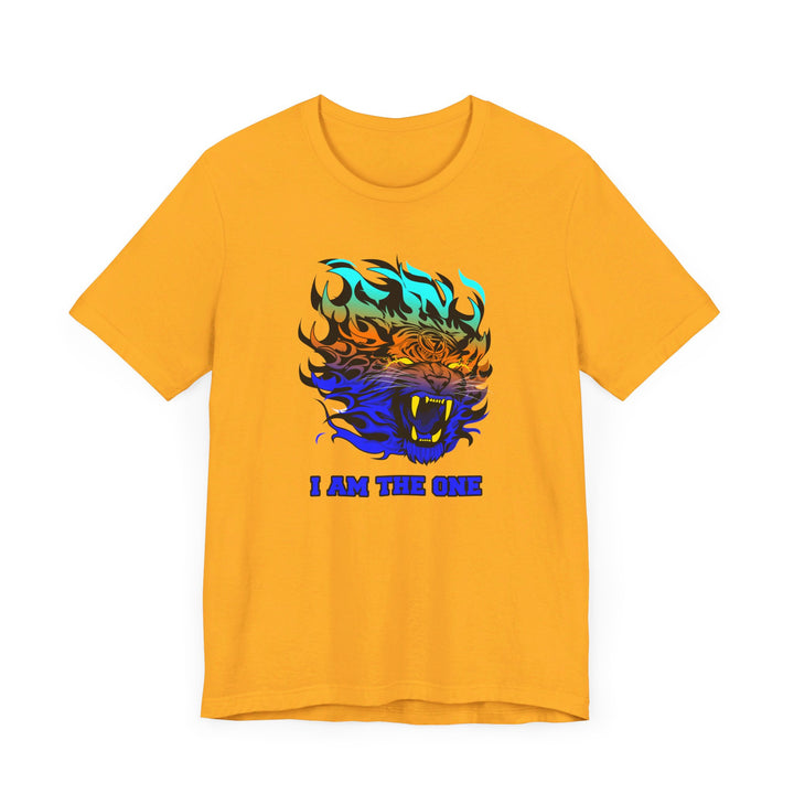TIGER FLAME BLUE ORANGE AQUA FADE/I AM THE ONE