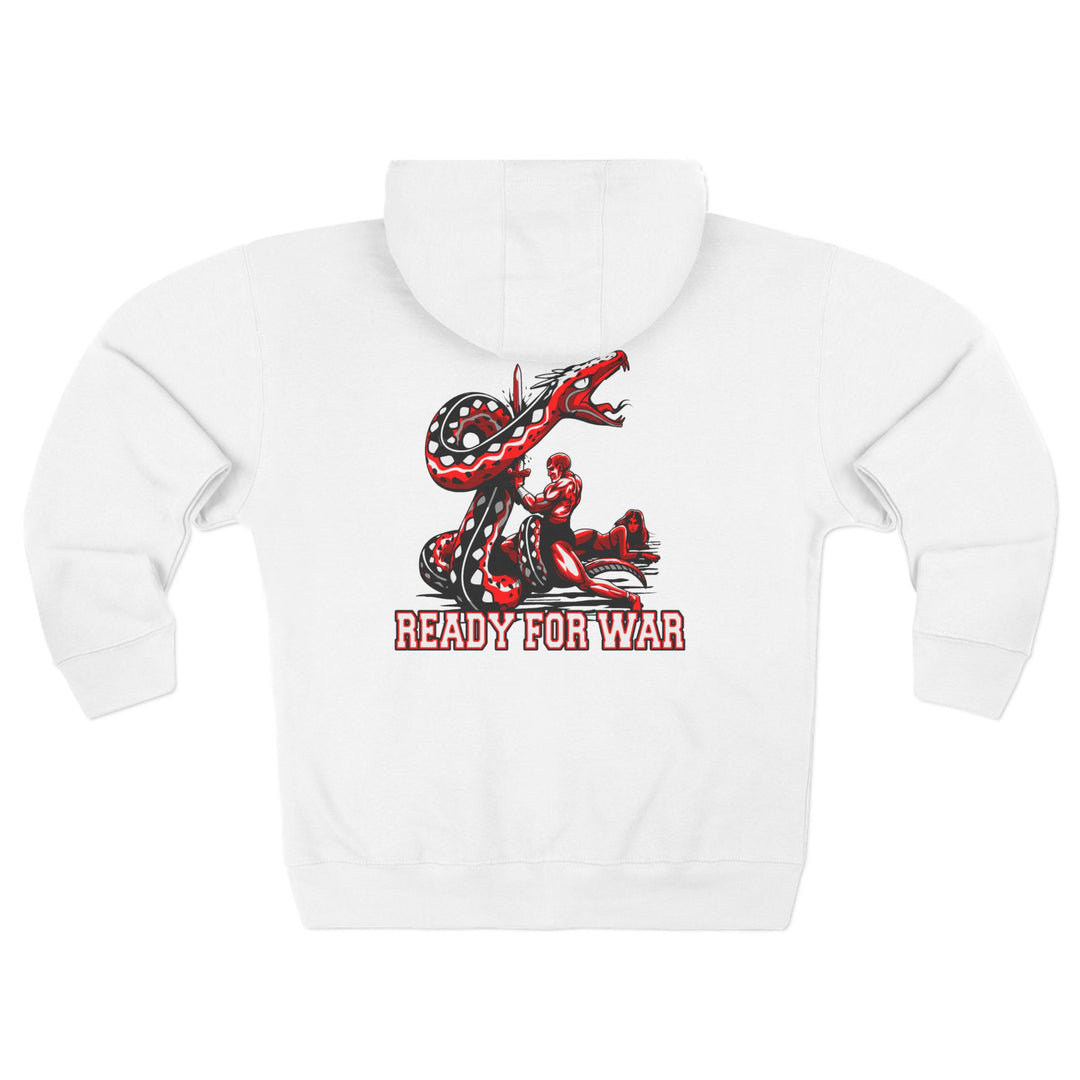 CG SERPENT SLAYER RED BLACK /READY FOR WAR ZIP UP