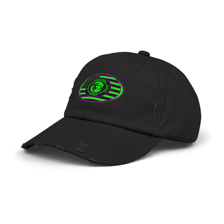CG PURPLE GREEN FLAG OVAL CAP