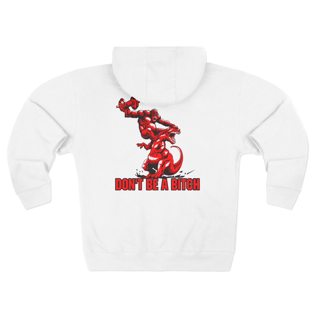 CG APE VS ZILLA 2ND FIGHT RED /DONT BE A BITCH ZIP UP