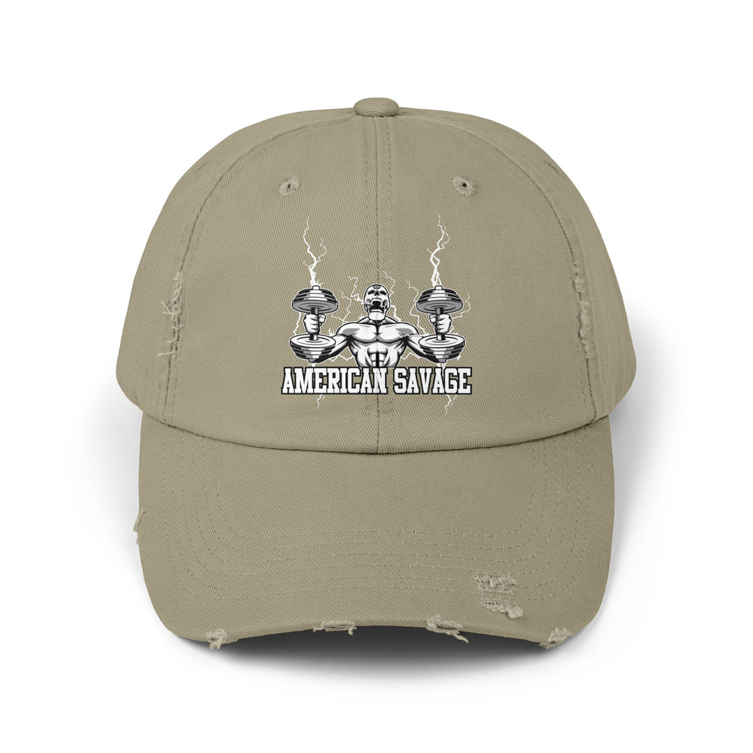 RIDE THE LIGHTNING WHITE AMERICAN SAVAGE CAP