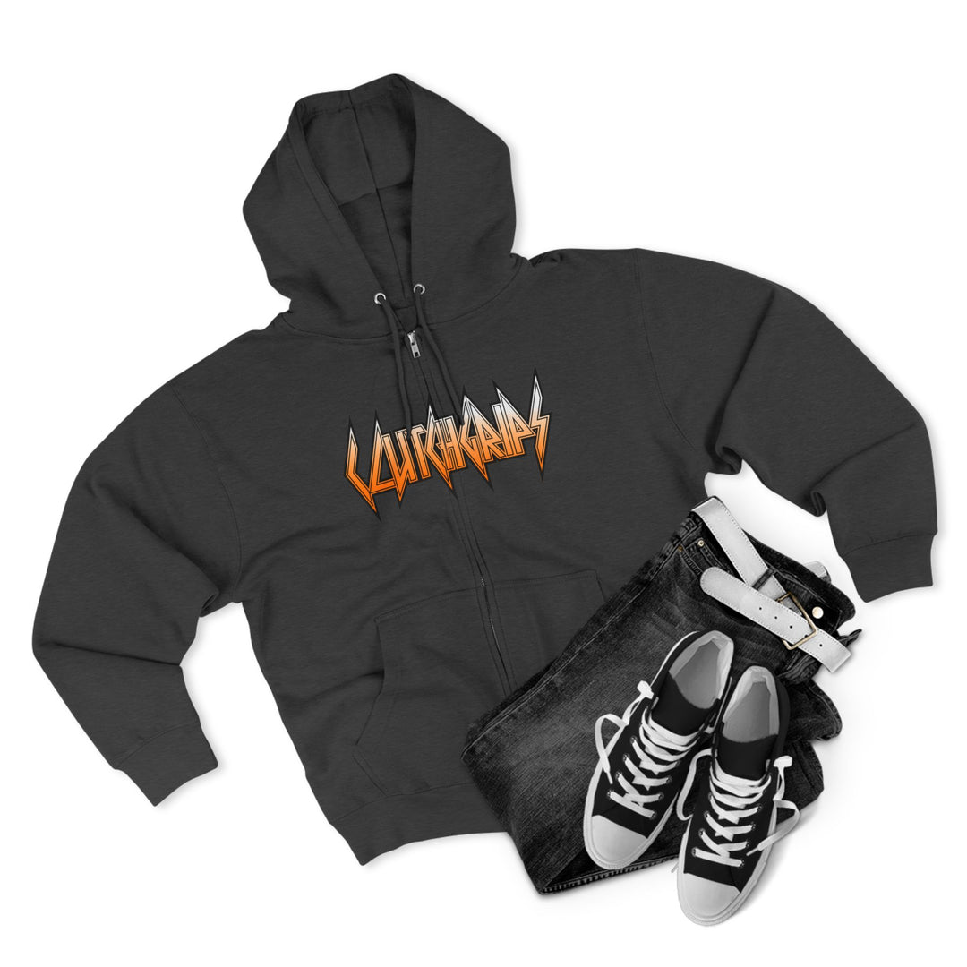 CG A AMERICAN WARRIORS ORANGE WHITE FADE /CONQUER ZIP UP