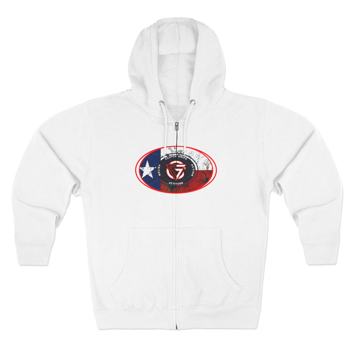 CG SKULL RED WHITE BLUE/STAY SAVAGE ZIP UP