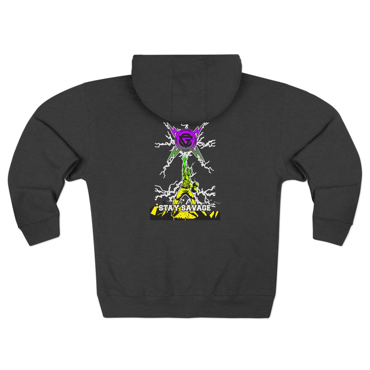 CG LIGHTNING KING YELLOW GREEN PURPLE /STAY SAVAGE ZIP UP