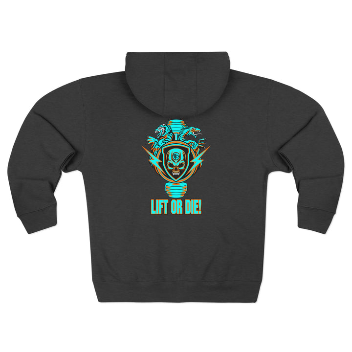 CG SGL SKULL BELL MIAMI STYLE/LIFT OR DIE ZIP UP
