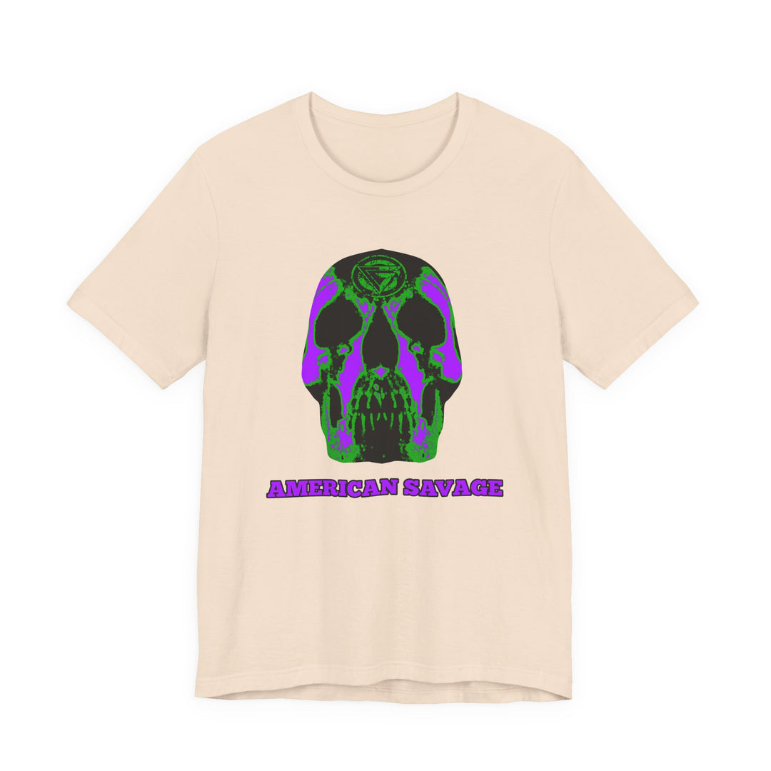 SKULLATOR PURPLE GREEN  /AMERICAN SAVAGE