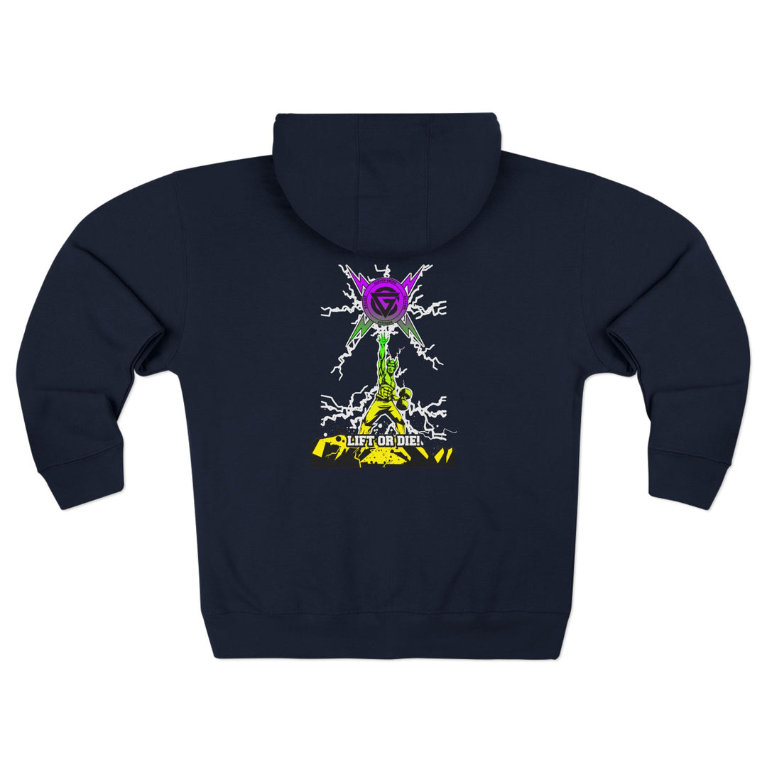 CG LIGHTNING KING YELLOW GREEN PURPLE /LIFT OR DIE ZIP UP