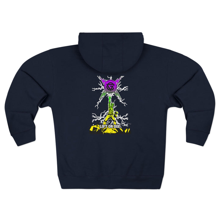 CG LIGHTNING KING YELLOW GREEN PURPLE /LIFT OR DIE ZIP UP