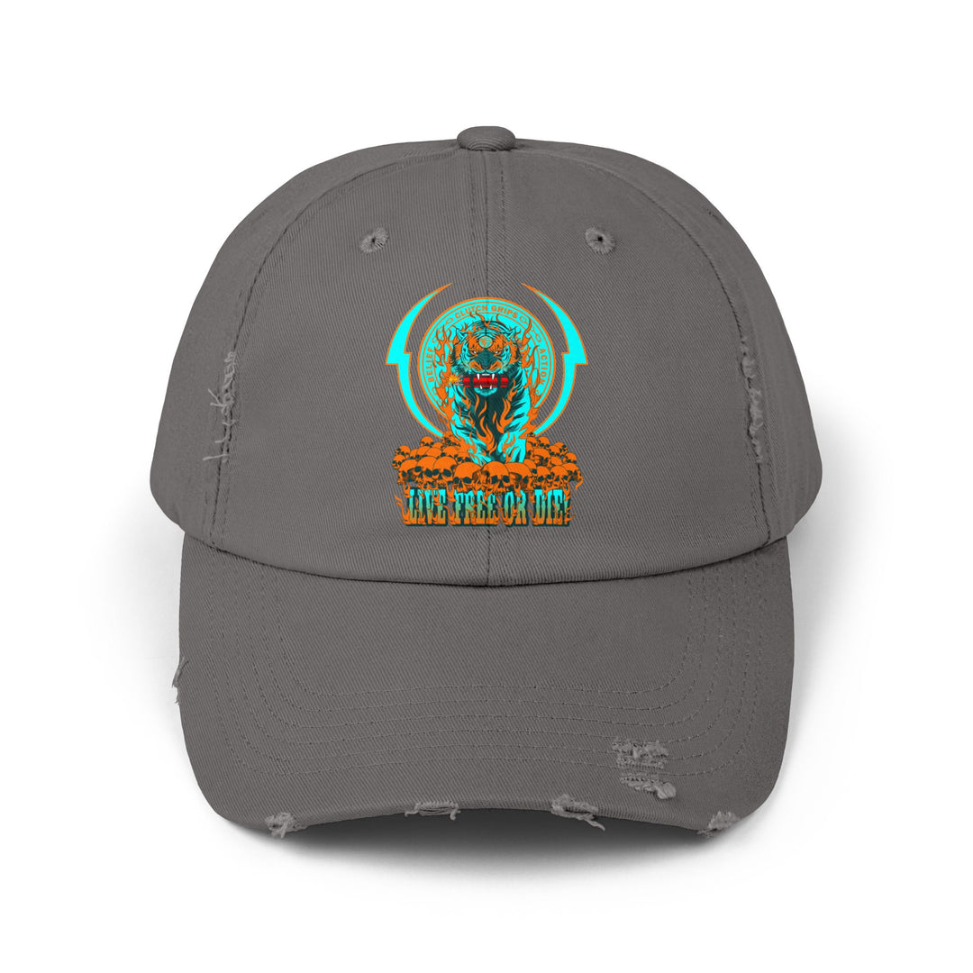 DYNAMITE TIGER MIAMI COLORS/LIVE FREE OR DIE CAP