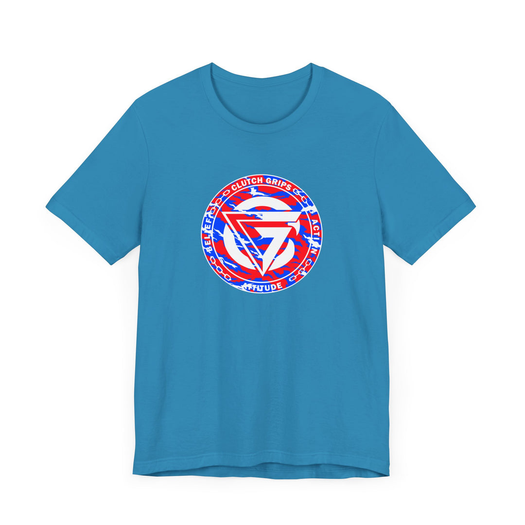 CG LOGO RED WHITE BLUE CAMO BLEND