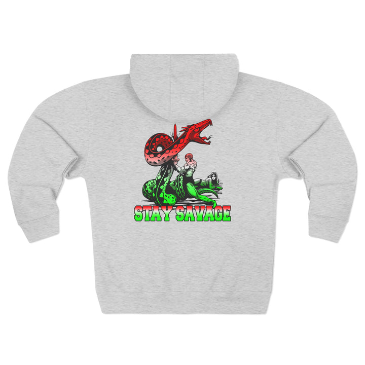 CG SERPENT SLAYER RED WHITE GREEN FADE /STAY SAVAGE ZIP UP