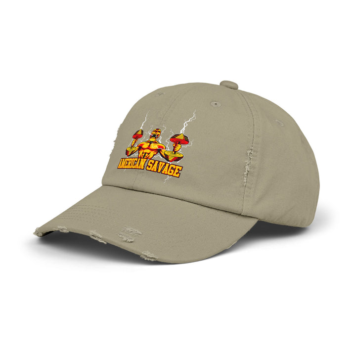 RIDE THE LIGHTNING GOLD RED/AMERICAN SAVAGE CAP