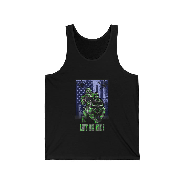 ANGRY DOG GREEN GREY CAMO TANK FLAG/LIFT OR DIE