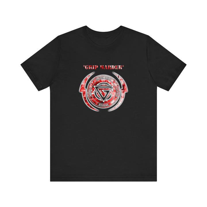 CG DOUBLE BOLT LOGO BLOOD SPATTER/GRIP HARDER