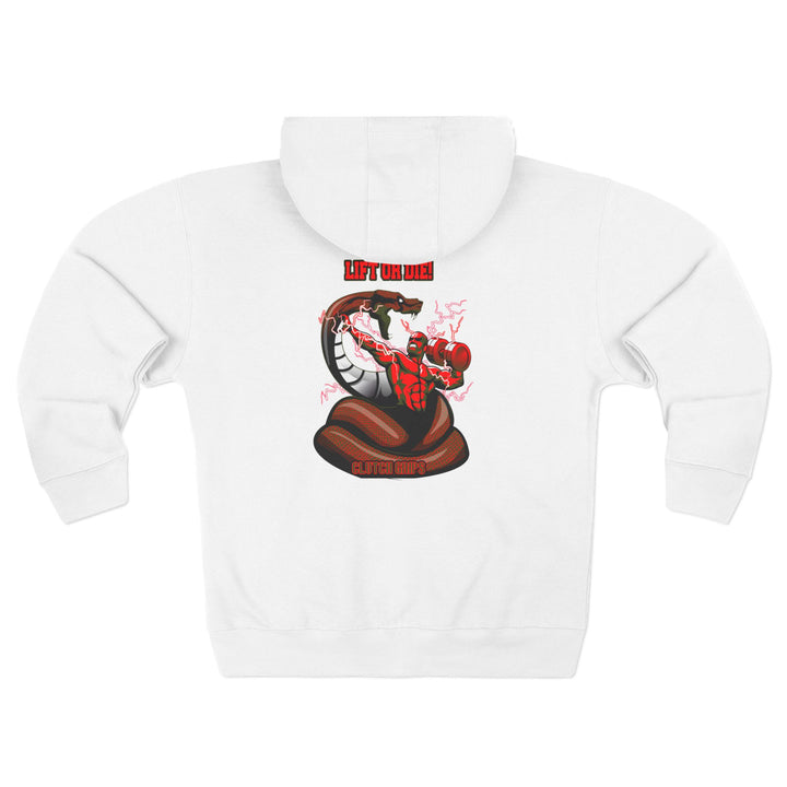 MAC VS SNAKE RED GREEN /LIFT OR DIE ZIP UP