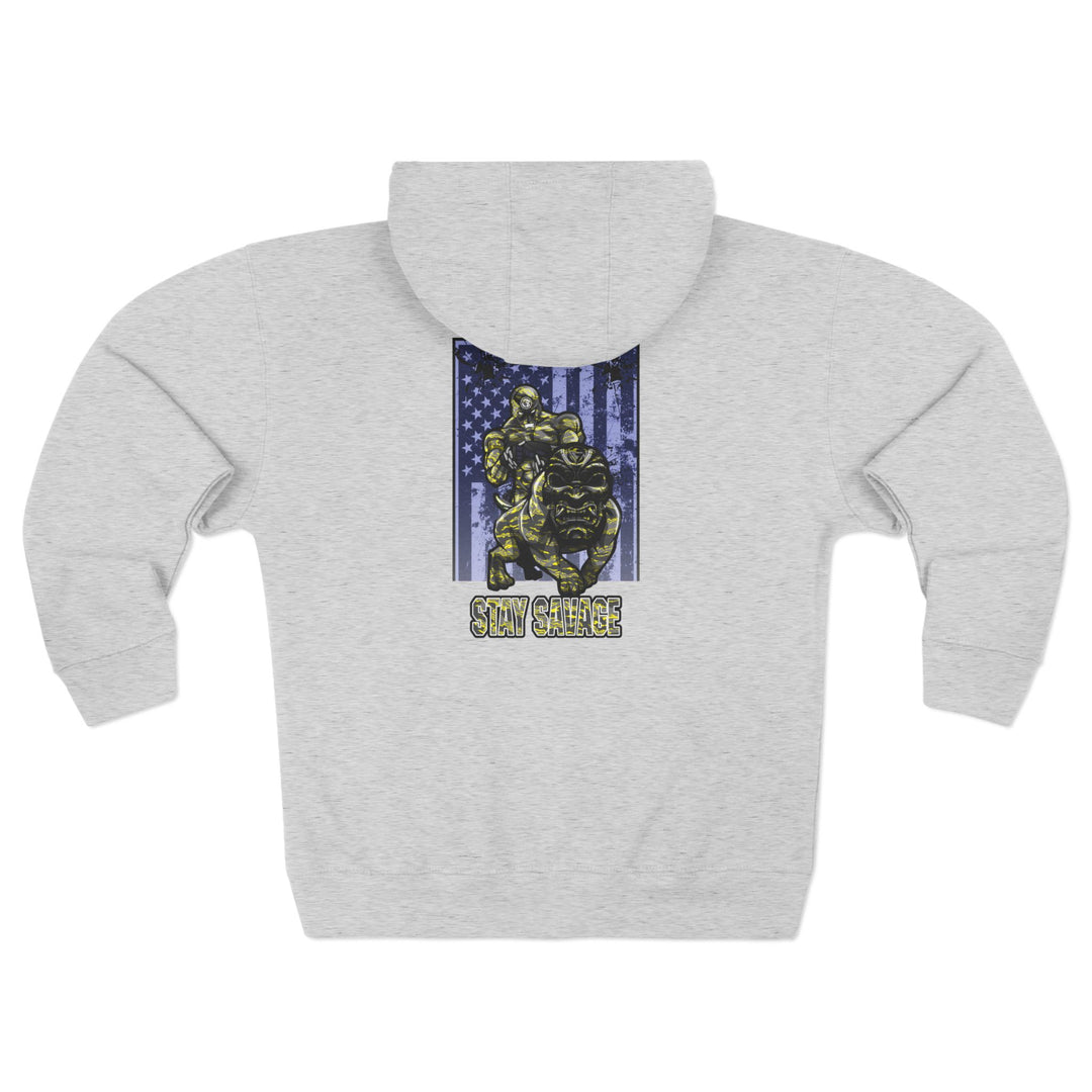 CG ANGRY DOG YELLOW CAMO /STAY SAVAGE ZIP UP