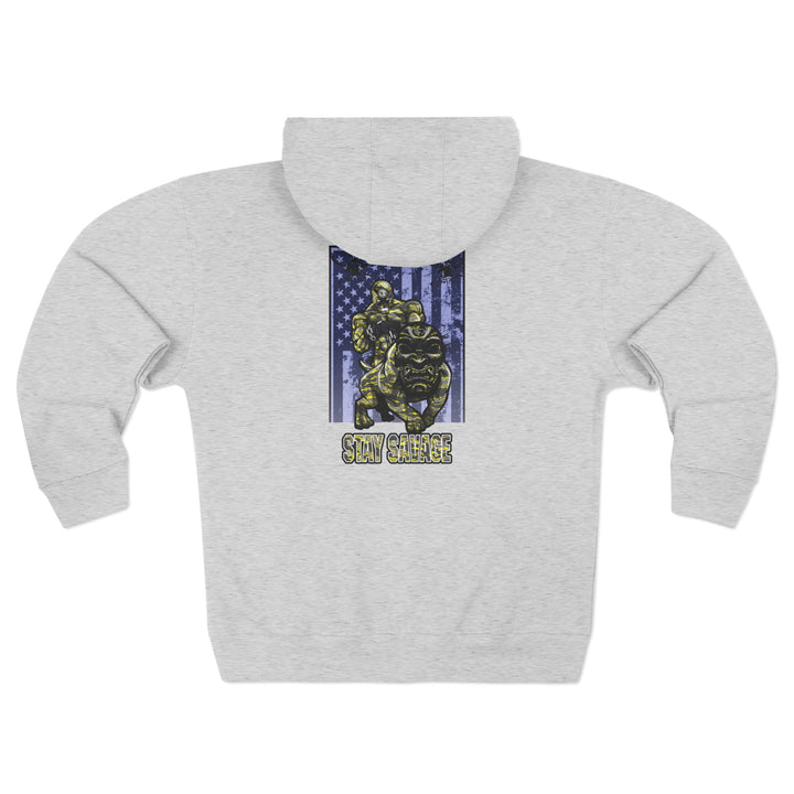 CG ANGRY DOG YELLOW CAMO /STAY SAVAGE ZIP UP