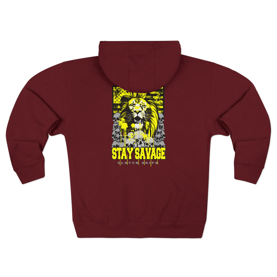 LIONHEART YELLOW BLACK /STAY SAVAGE ZIP UP