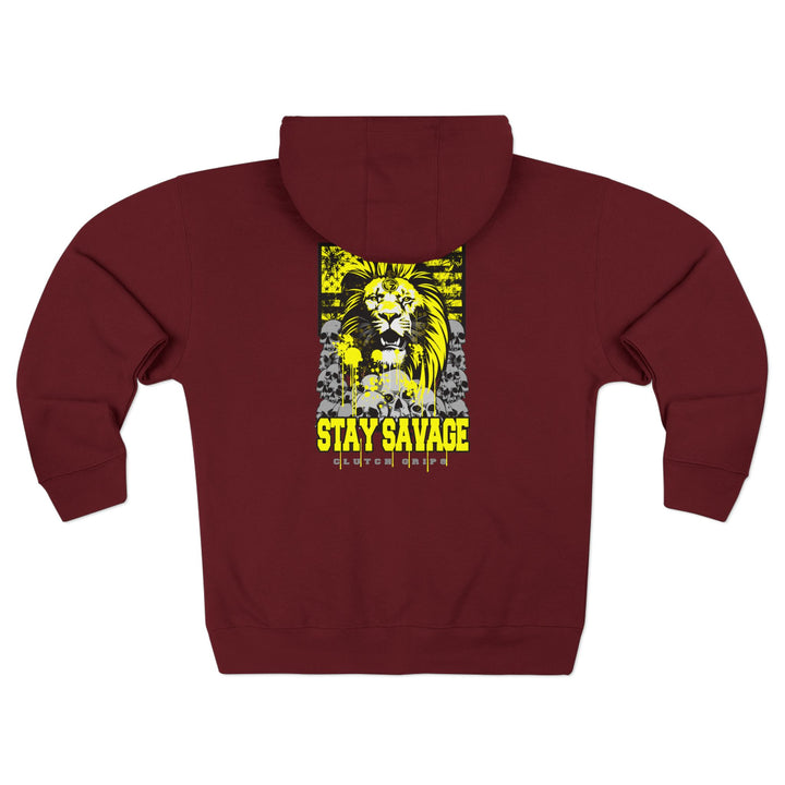 LIONHEART YELLOW BLACK /STAY SAVAGE ZIP UP