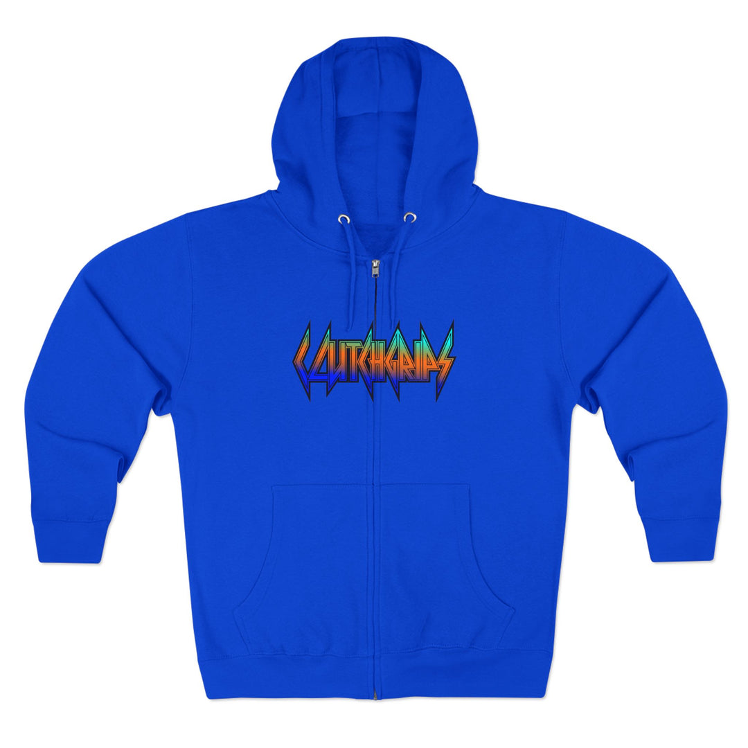 CG MAC MASTER FLASH BLUE ORANGE AQUA FADE /LIFT OR DIE ZIP UP
