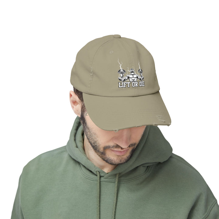 RIDE THE LIGHTNING WHITE/LIFT OR DIE CAP