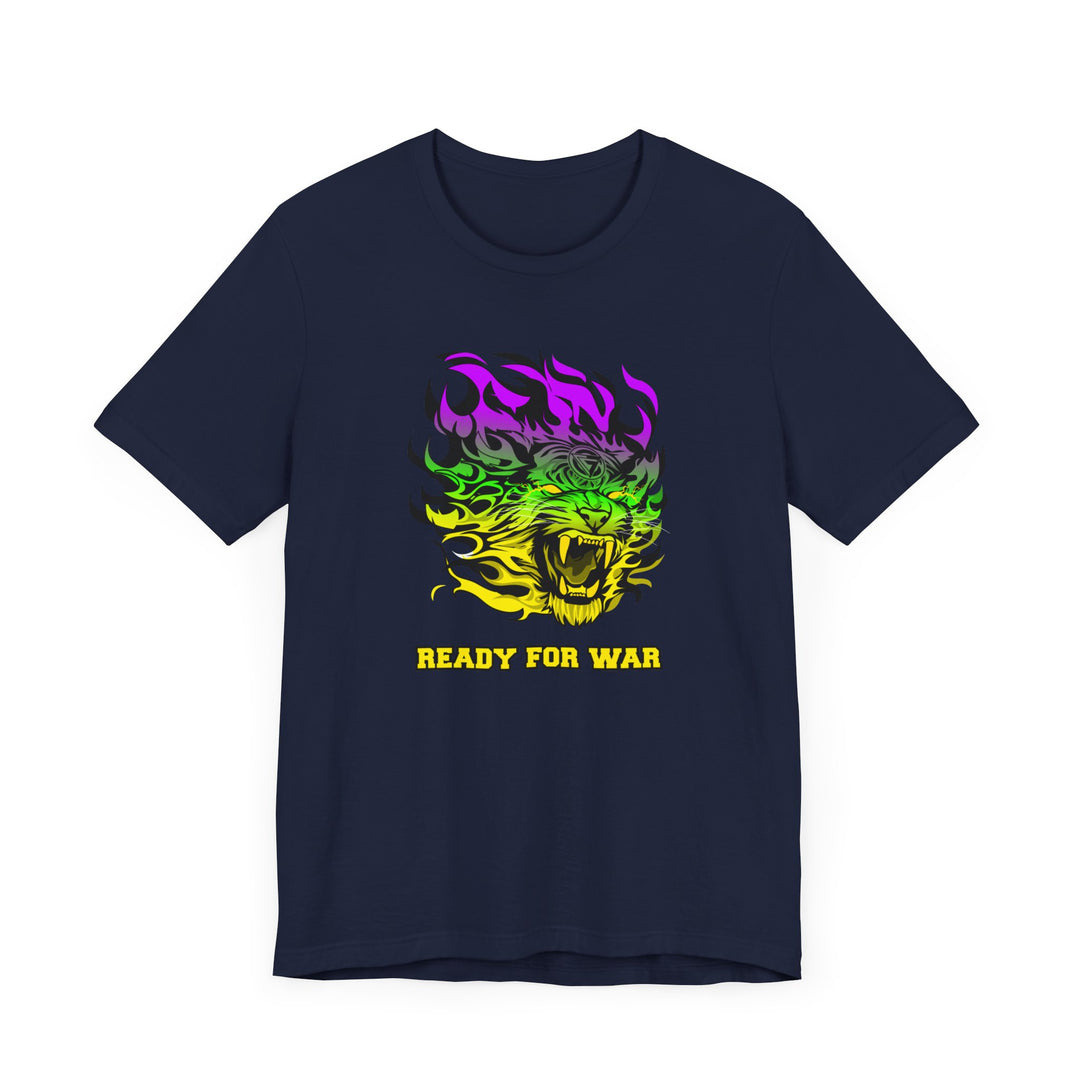 TIGER FLAME YELLOW GREEN PURPLE FADE/READY FOR WAR