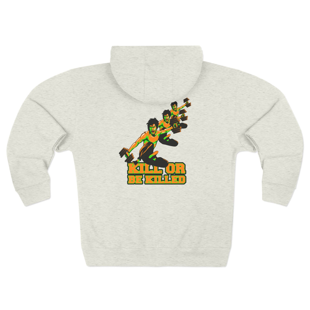 CG LIFT KICK ORANGE GREEN/KILL OR BE KILLED ZIP UP