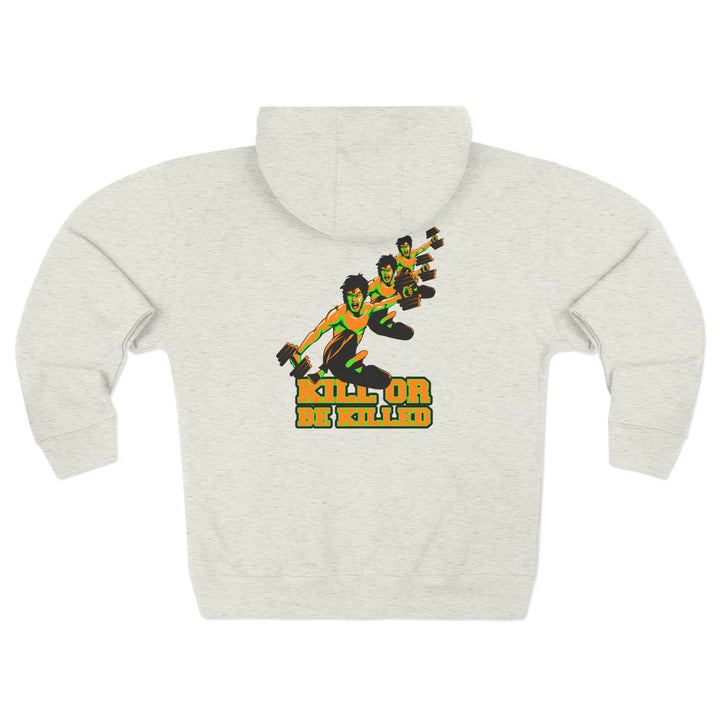 CG LIFT KICK ORANGE GREEN/KILL OR BE KILLED ZIP UP