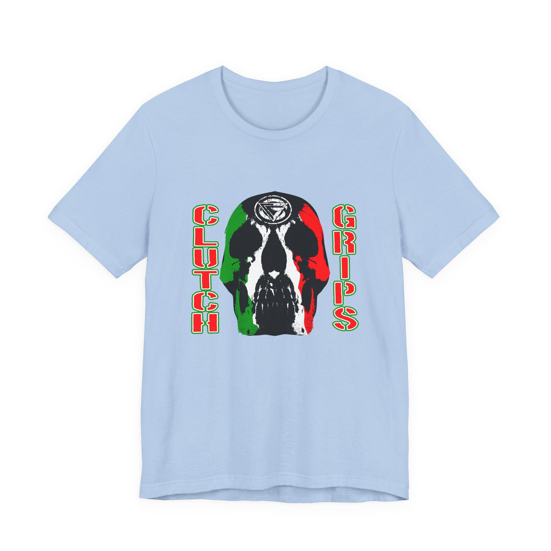 SKULLATOR RED WHITE GREEN FADE/CLUTCHGRIPS