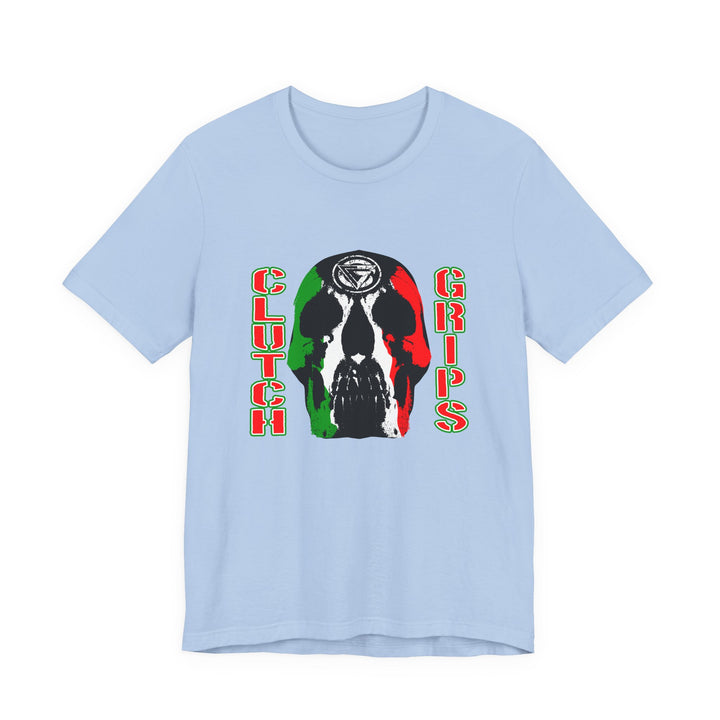 SKULLATOR RED WHITE GREEN FADE/CLUTCHGRIPS