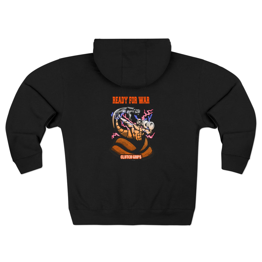 MAC VS SNAKE ORANGE WHITE FADE /READY FOR WAR ZIP UP
