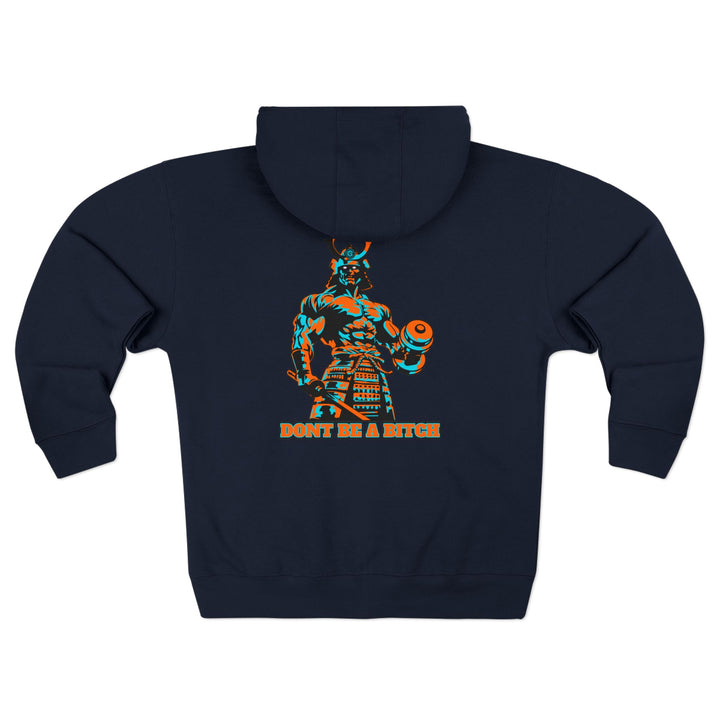 SAMURAI MASTER TRAINER MIAMI COLORS /DONT BE A BITCH  ZIP UP
