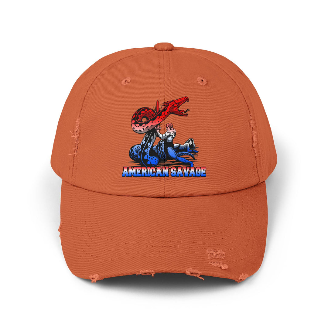 SERPENT SLAYER RED WHITE BLUE FADE/AMERICAN SAVAGE CAP