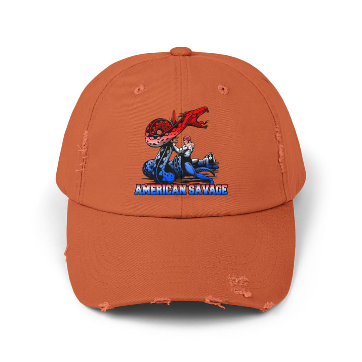 SERPENT SLAYER RED WHITE BLUE FADE/AMERICAN SAVAGE CAP
