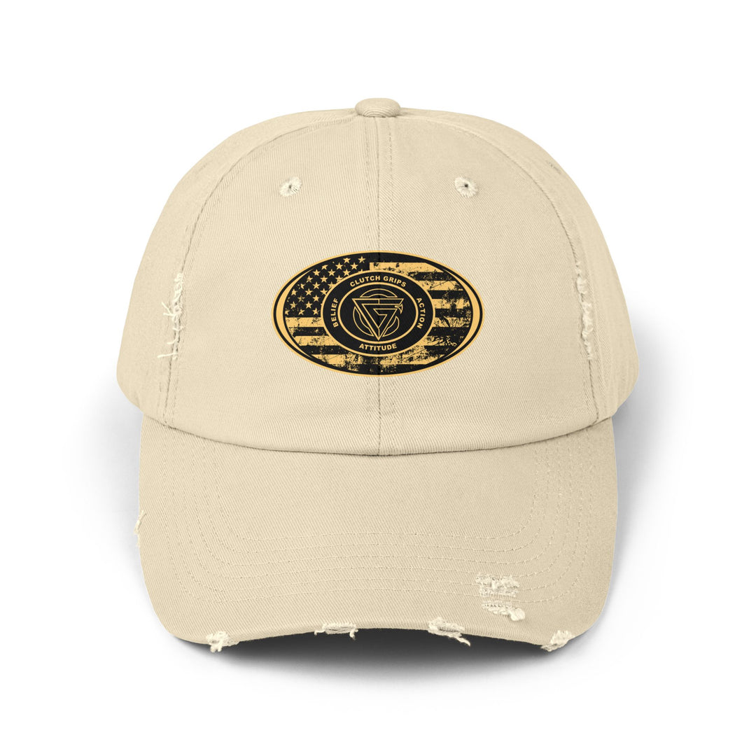 CG DESERT WAR DISTRESS OVAL FLAG CAP