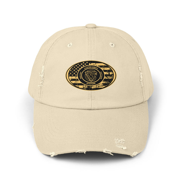 CG DESERT WAR DISTRESS OVAL FLAG CAP