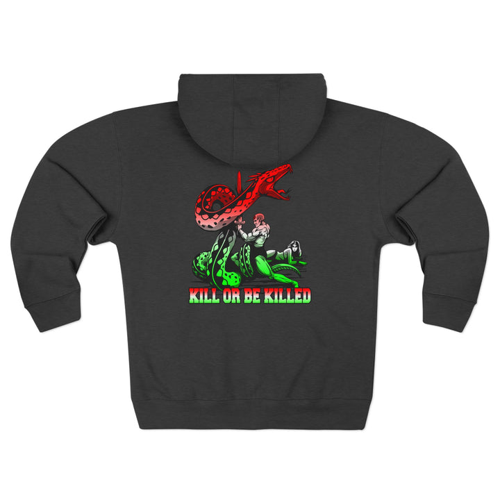 CG SERPENT SLAYER RED WHITE GREEN FADE /KILL OR BE KILLED ZIP UP