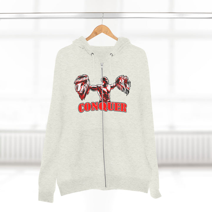 CG CORE WINNERS LOGO RED WHITE BLACK/CONQUER ZIP UP