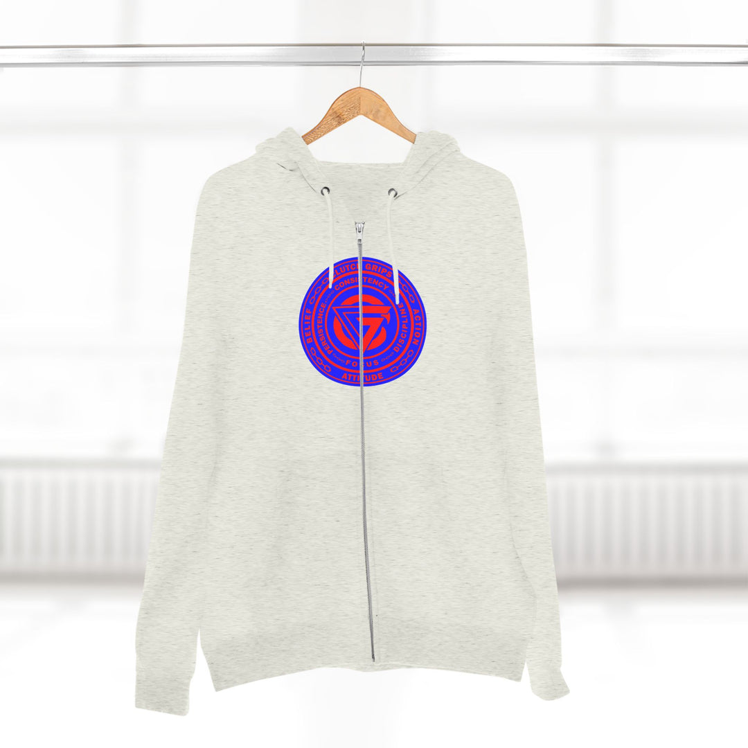 CG SAMURAI MASK RED BLUE/CLUTCH GRIPS  ZIP UP