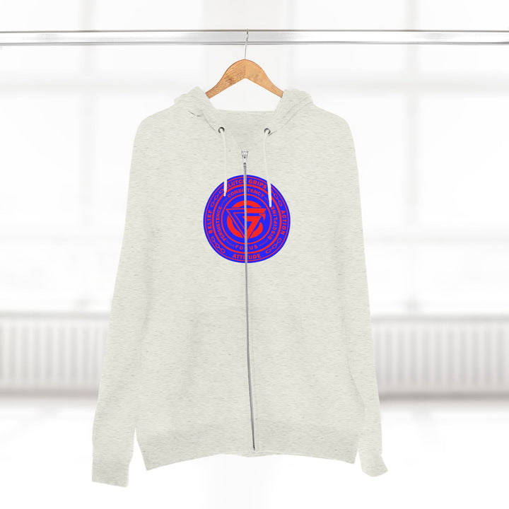 CG SAMURAI MASK RED BLUE/CLUTCH GRIPS  ZIP UP