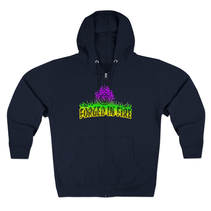 MAC VS SNAKE YELLOW GREEN PURPLE FADE /LIFT OR DIE ZIP UP