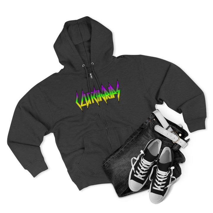 CG LIFT KICK YELLOW GREEN PURPLE FADE /KILL OR BE KILLED ZIP UP